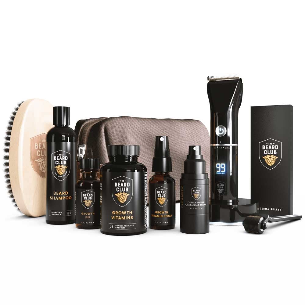 <p><a href="https://go.redirectingat.com?id=74968X1596630&url=https%3A%2F%2Fthebeardclub.com%2Fcollections%2Fbeard-growth-kits%2Fproducts%2Fultimate-growth-kit-trimmer&sref=https%3A%2F%2Fwww.esquire.com%2Fstyle%2Fgrooming%2Fg29658367%2Fbest-beard-grooming-kits%2F" rel="nofollow noopener" target="_blank" data-ylk="slk:Shop Now;elm:context_link;itc:0;sec:content-canvas" class="link rapid-noclick-resp">Shop Now</a></p><p>Ultimate Growth Kit & Trimmer</p><p>$125.00</p><p>thebeardclub.com</p>