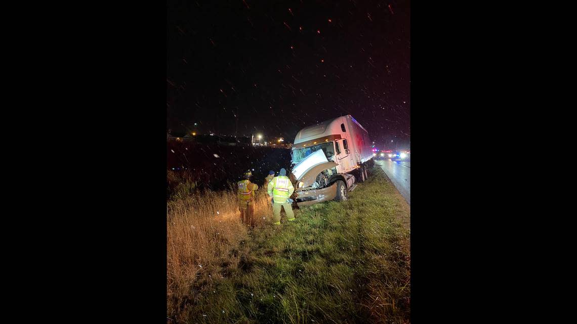 Indiana police believe the driver of the semi was intoxicated.
