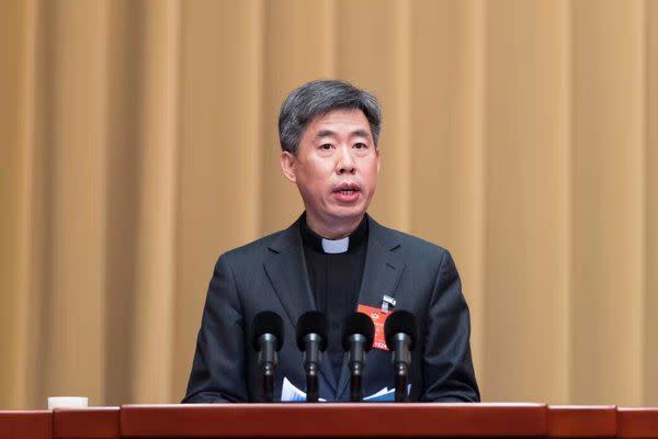 中國任命沈斌為上海主教，但這項主教任命也未獲教宗方濟各同意。（圖／翻攝中國天主教網站）