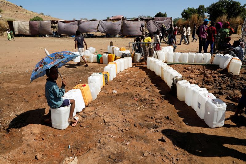 Um Rakuba refugee camp on Sudan-Ethiopia border