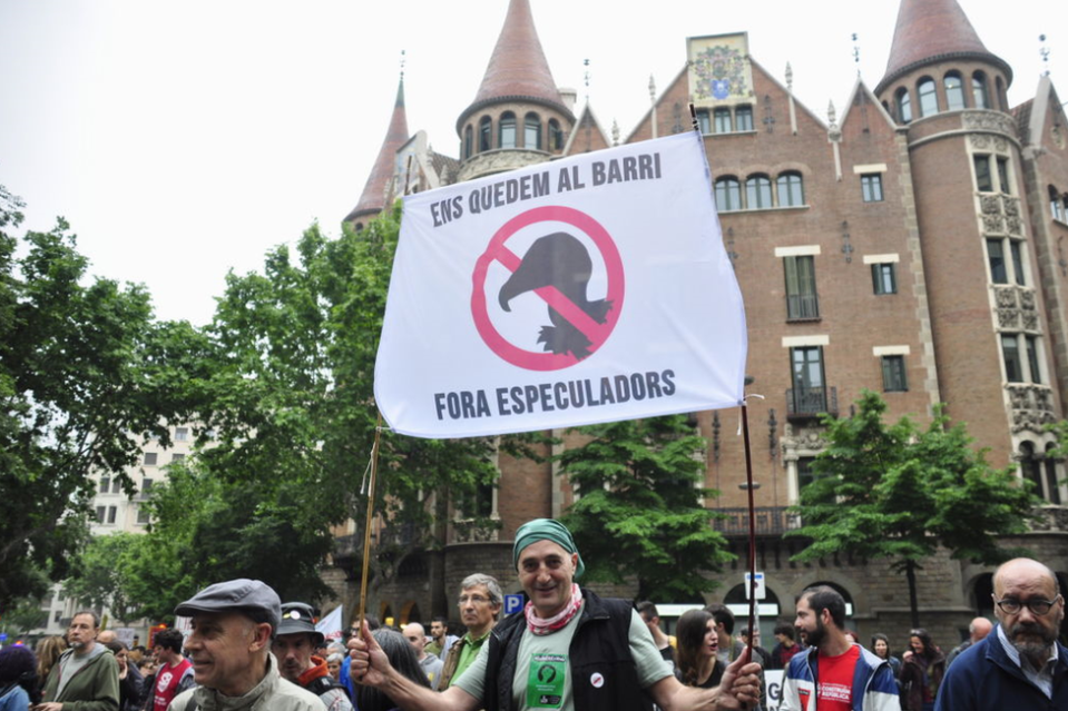 Protesta en Barcelona en 2012