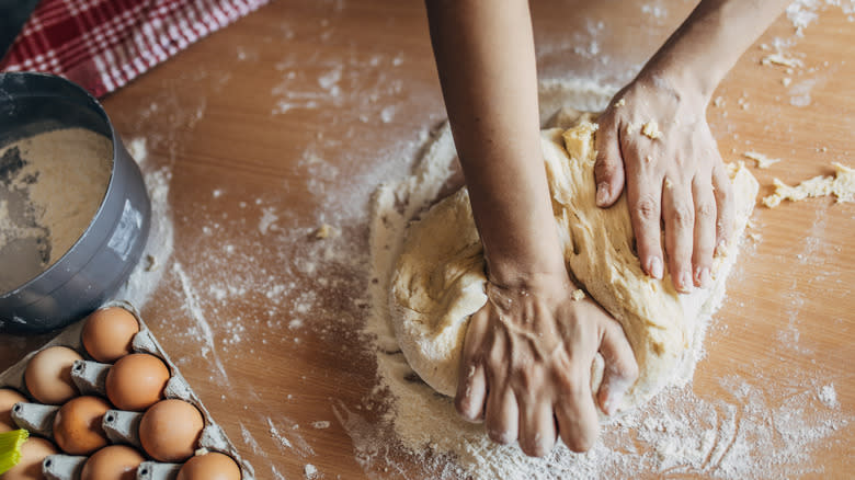 kneading dough