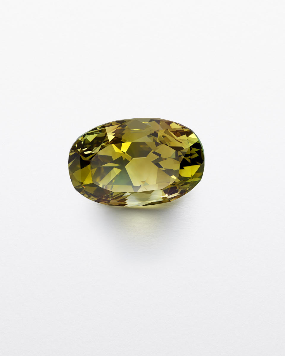 Dark gray-green yellow diamond. - Credit: Courtesy of Chopard