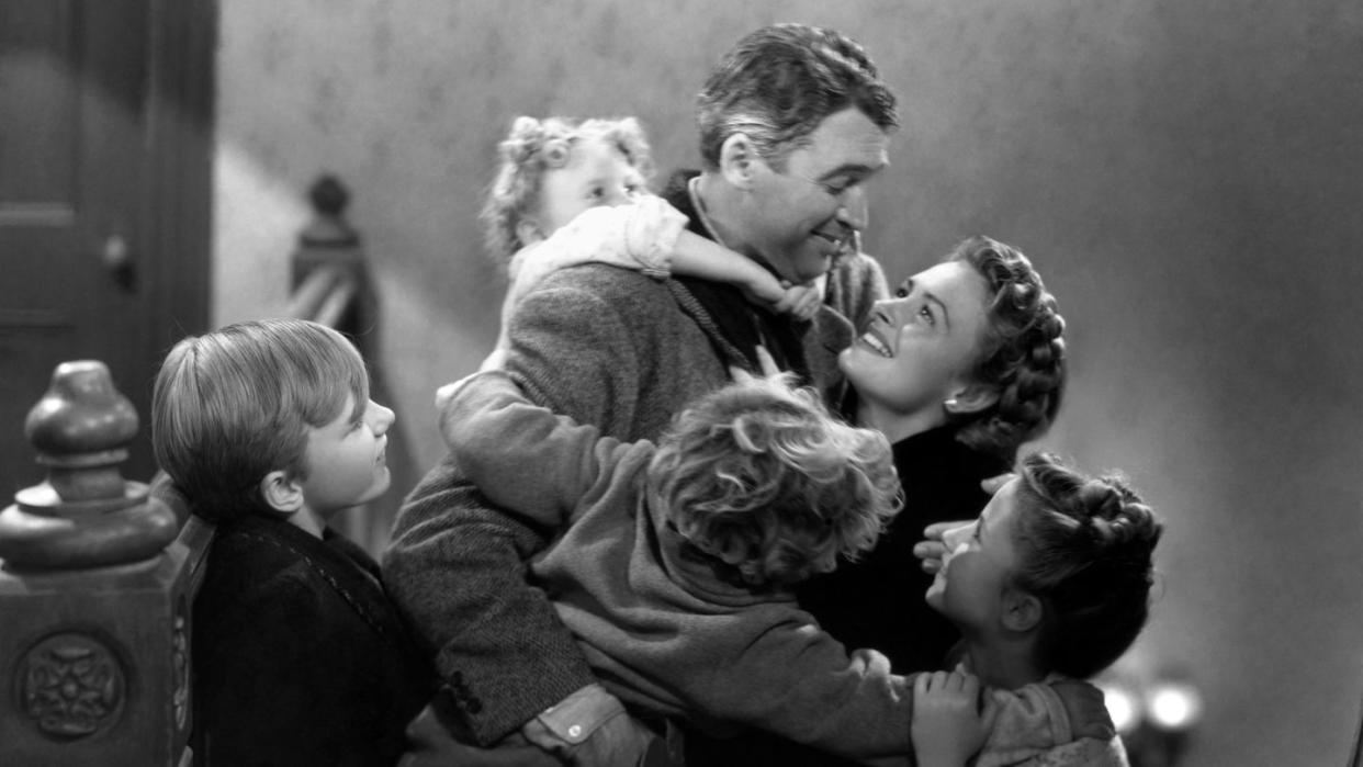 clockwise from top james stewart, donna reed, carol coombs, jimmy hawkins, larry simms and karolyn grimes photo by herbert dorfmancorbis via getty images