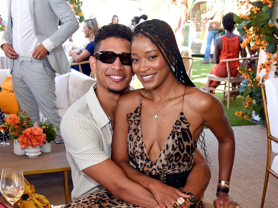 Darius Daulton Jackson and Keke Palmer in Pacific Palisades, California.