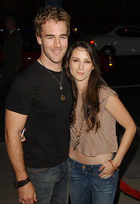 James Van Der Beek and Heather McComb at the Los Angeles premiere of Fox Searchlight's The Darjeeling Limited