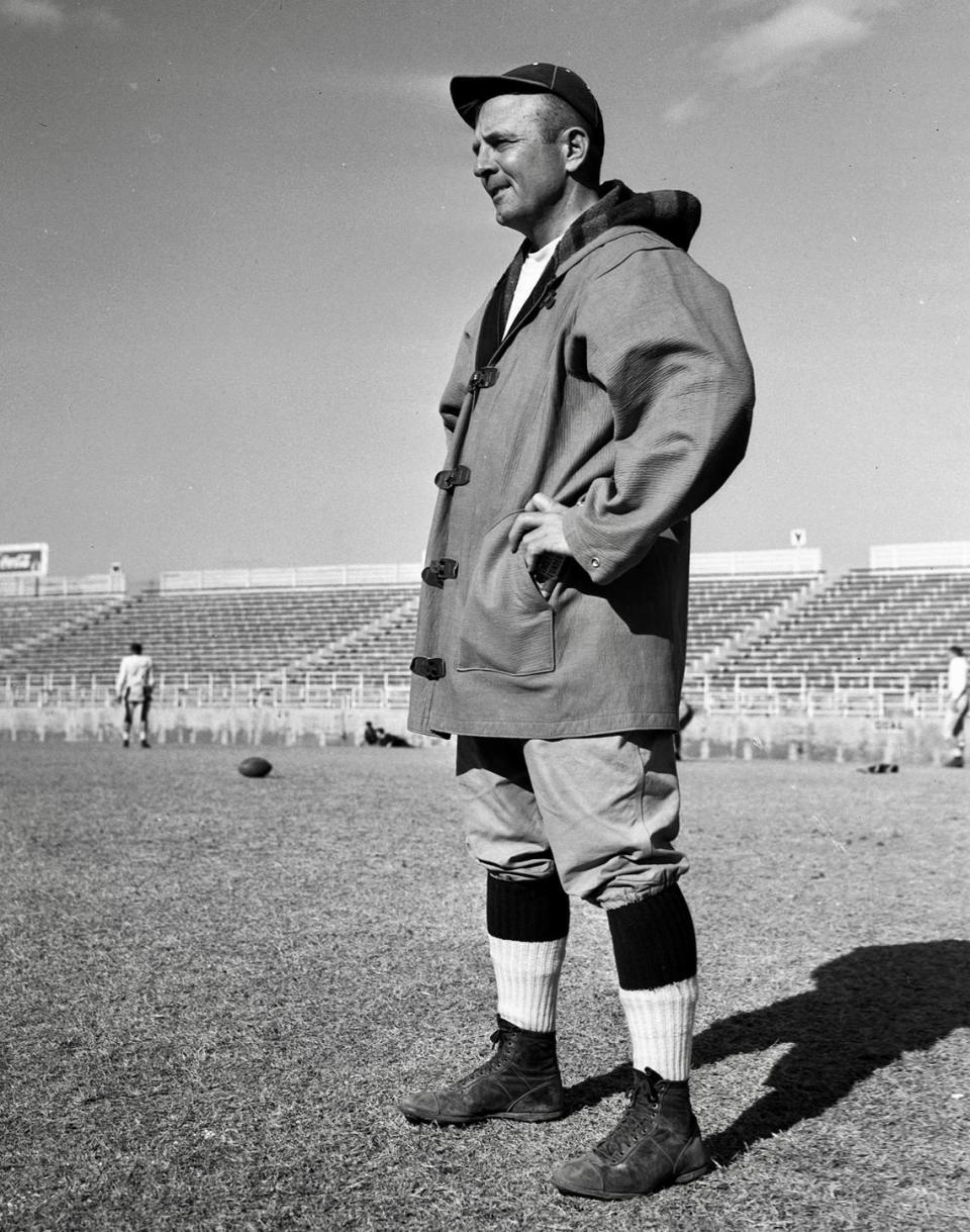 TCU coach Dutch Meyer Feb. 23. 1939.
