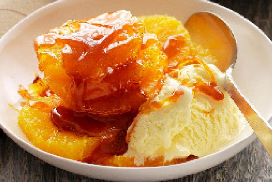 A delightful creamy and rich dessert with juicy oranges and a touch of whisky. This <a rel="nofollow" href="https://au.lifestyle.yahoo.com/food/recipes/r/8941873/whisky-a-go-go-caramel-oranges-and-ice-cream/" data-ylk="slk:recipe;elm:context_link;itc:0;sec:content-canvas" class="link ">recipe</a> is sure to be a crowd-pleaser.
