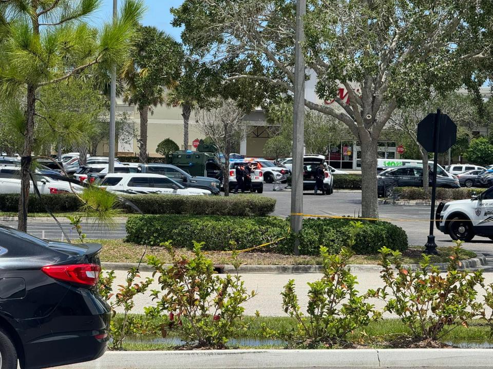 Port St. Lucie Police on June 19, 2024, are at The Landing at Tradition as a 'armed barricaded subject' is in a van.