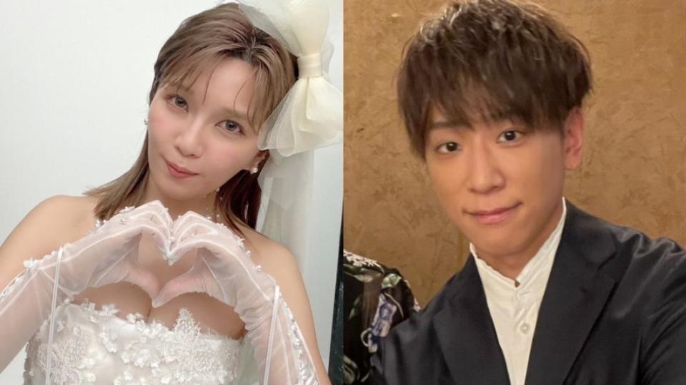 小山慶一郎（右）、宇野實彩子宣布結婚。（圖／翻攝自當事人IG）