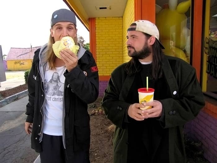 Jason Mewes and Kevin Smith in Clerks II