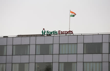 A Fortis hospital building is pictured in New Delhi, India, March 28, 2018. REUTERS/Adnan Abidi /Files