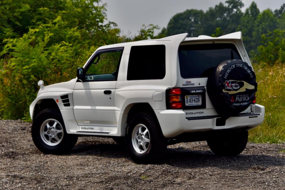 1997 Mitsubishi Pajero Evolution rear three-quarter