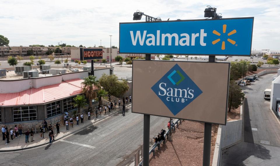 Border Network for Human Rights holds a procession on August 3, 2023, from Ponder Park to Walmart during a remembrance of the 23 people killed by a racist in El Paso, Texas on August 3, 2019.