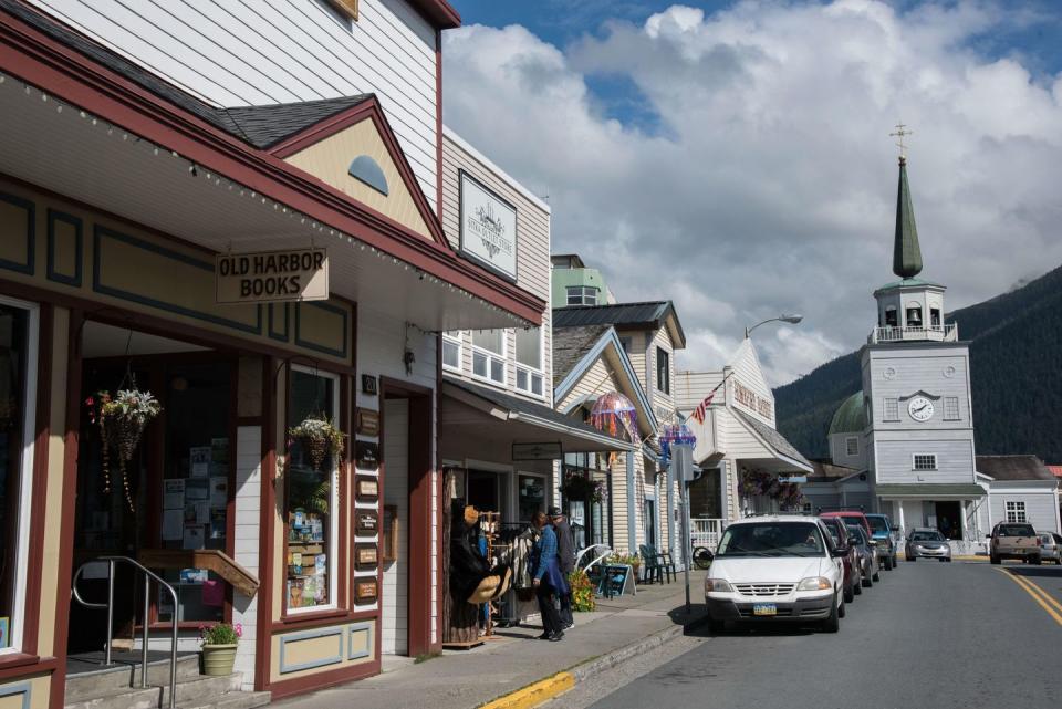 <p>Even though <a href="https://www.tripadvisor.com/Tourism-g60966-Sitka_Alaska-Vacations.html" rel="nofollow noopener" target="_blank" data-ylk="slk:this town;elm:context_link;itc:0;sec:content-canvas" class="link ">this town</a> is hard to get to (it's only accessible by air or sea!), once you arrive you'll be pleasantly surprised by how unique it is. It's nestled amongst a spruce and hemlock rain forest <em>and </em>sea life. Go on a tour to spot humpback whales.</p>