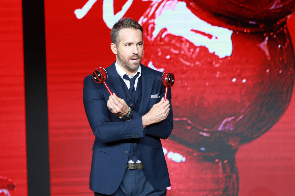 BEIJING, CHINA - JANUARY 20: Canadian-American actor Ryan Reynolds attends the premiere of 'Deadpool 2' on January 20, 2019 in Beijing, China. (Photo by VCG/VCG via Getty Images)