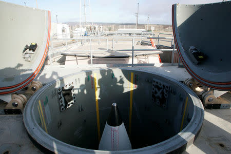 FILE PHOTO: A long-range ground-based missile silo where the United States is testing the missile defence shield at the Vandenberg Air Force Base in California, U.S., July 17, 2007. REUTERS/Kacper Pempel/File Photo