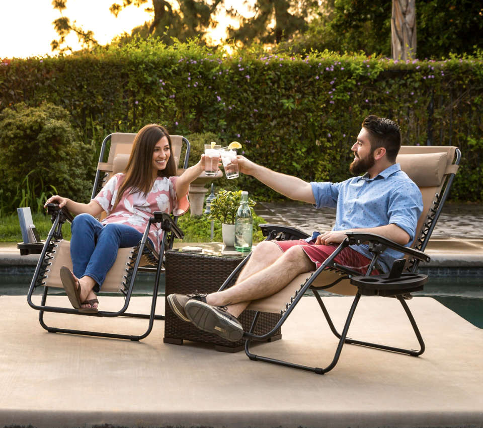 Best Choice Products Zero Gravity Chair Two Pack. (Photo: Walmart)