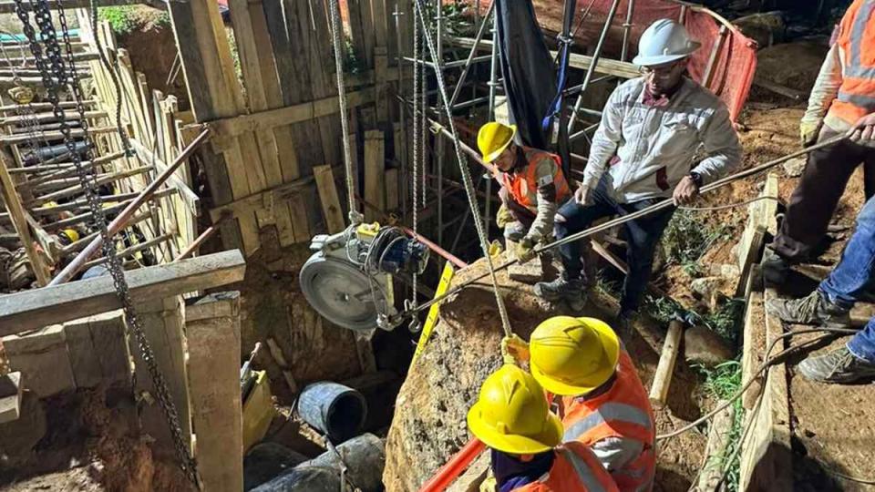 EPM interrumpió el servicio de agua en Envigado desde el pasado 10 de septiembre por trabajos en el circuito El Dorado. Foto: EPM