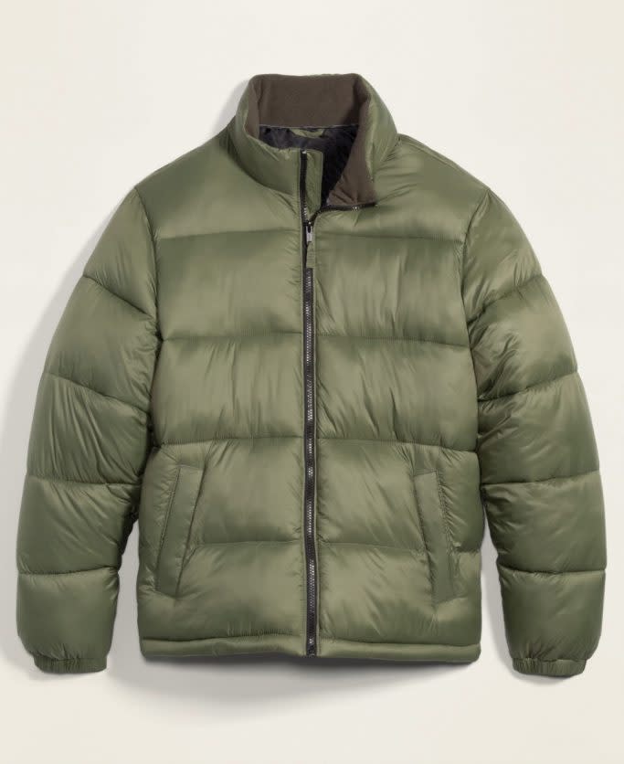 Old Navy Green Puffer Jacket