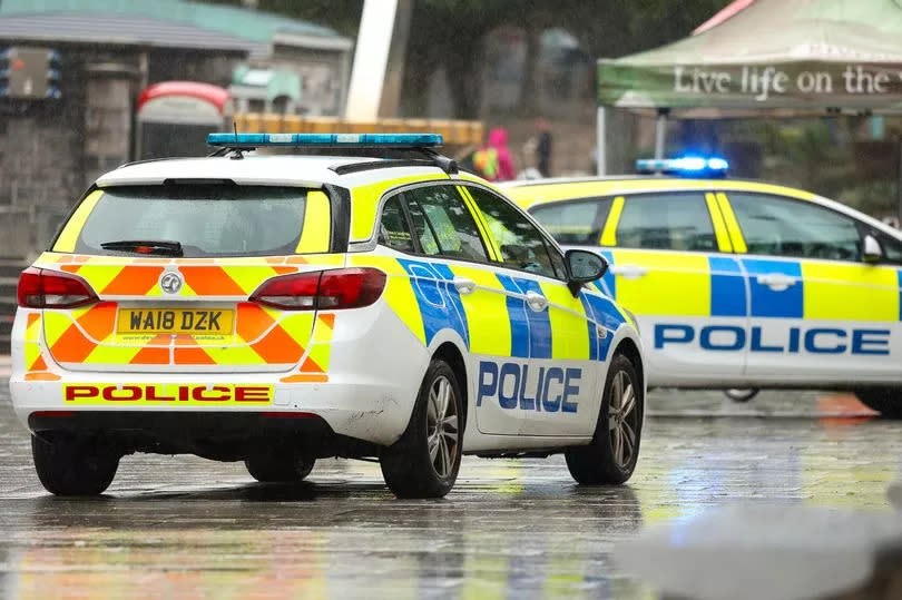 GV of police vehicles -Credit:Matt Gilley/PlymouthLive