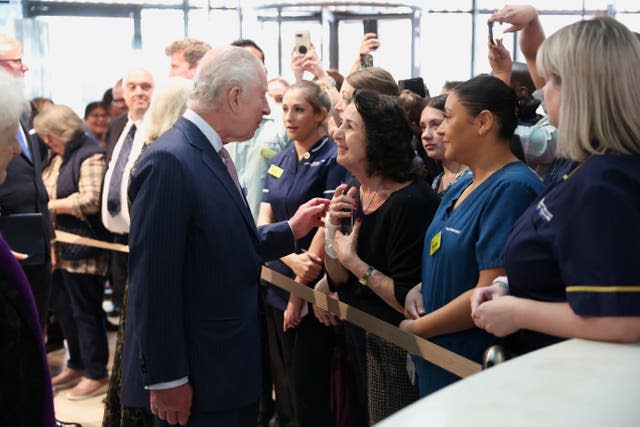 Royal visit to Macmillan Cancer Centre