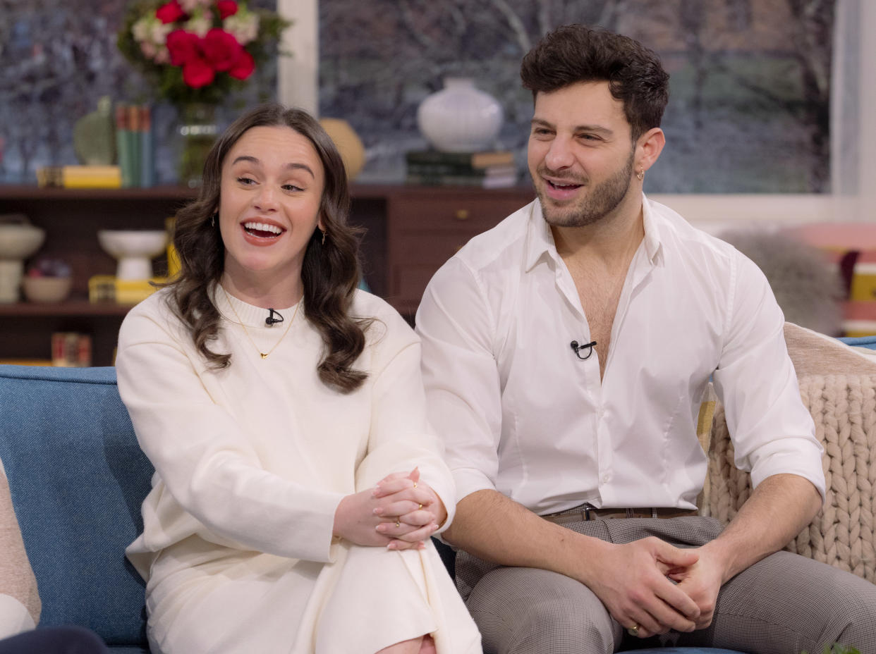 Ellie Leach and Vito Coppola on This Morning. (ITV/Shutterstock)