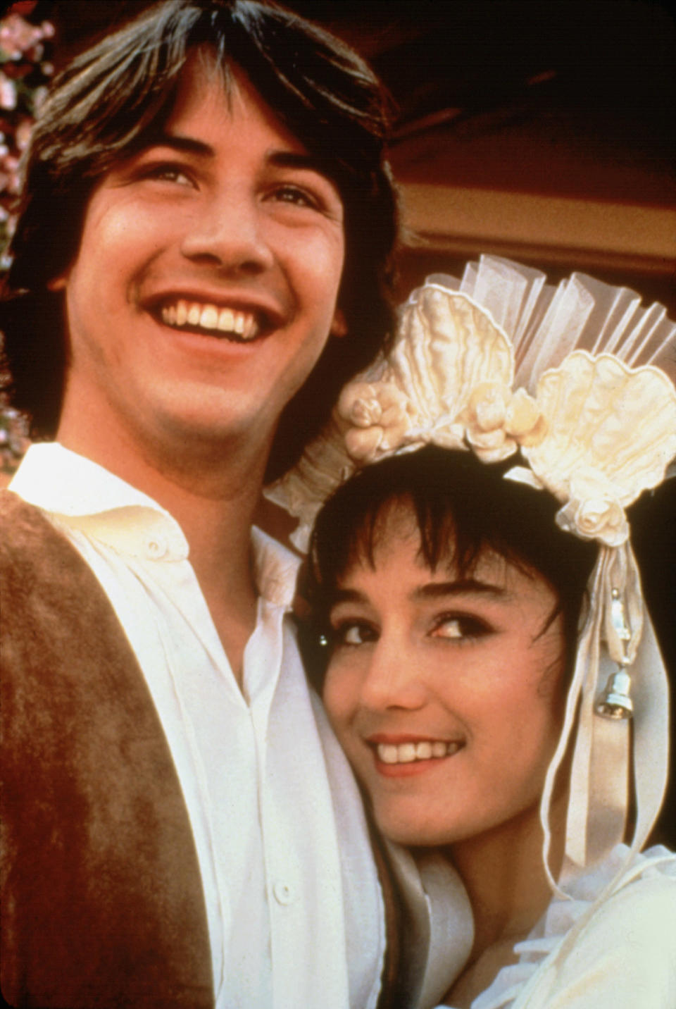 <span><span>Keanu Reeves, age 24, with Jill Schoelen in 'Babes of Toyland, 1986' </span><span>MoviestillsDB</span></span>