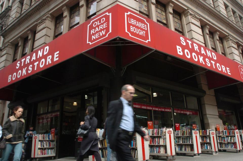 <p>"18 miles of books" is the slogan at this <a href="https://www.instagram.com/strandbookstore/" rel="nofollow noopener" target="_blank" data-ylk="slk:bookstore" class="link ">bookstore</a>, which <a href="http://www.strandbooks.com/about-strand-books/" rel="nofollow noopener" target="_blank" data-ylk="slk:opened in 1927" class="link ">opened in 1927</a>. Today it carries more than 2.5 million used, new, and rare books "covering topics as far-ranging as occult to philosophy to finance."</p>