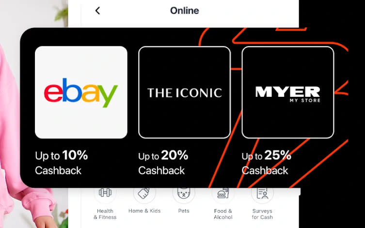 Some of the brands available to shop with ShopBack: eBay, The Iconic, Myer