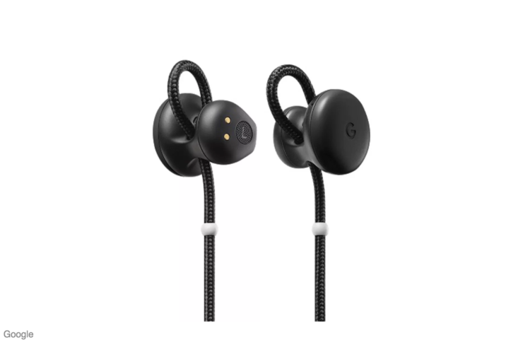 The Pixel Buds are wireless in the sense that they don’t plug into your phone—but there is a cord connecting the buds.