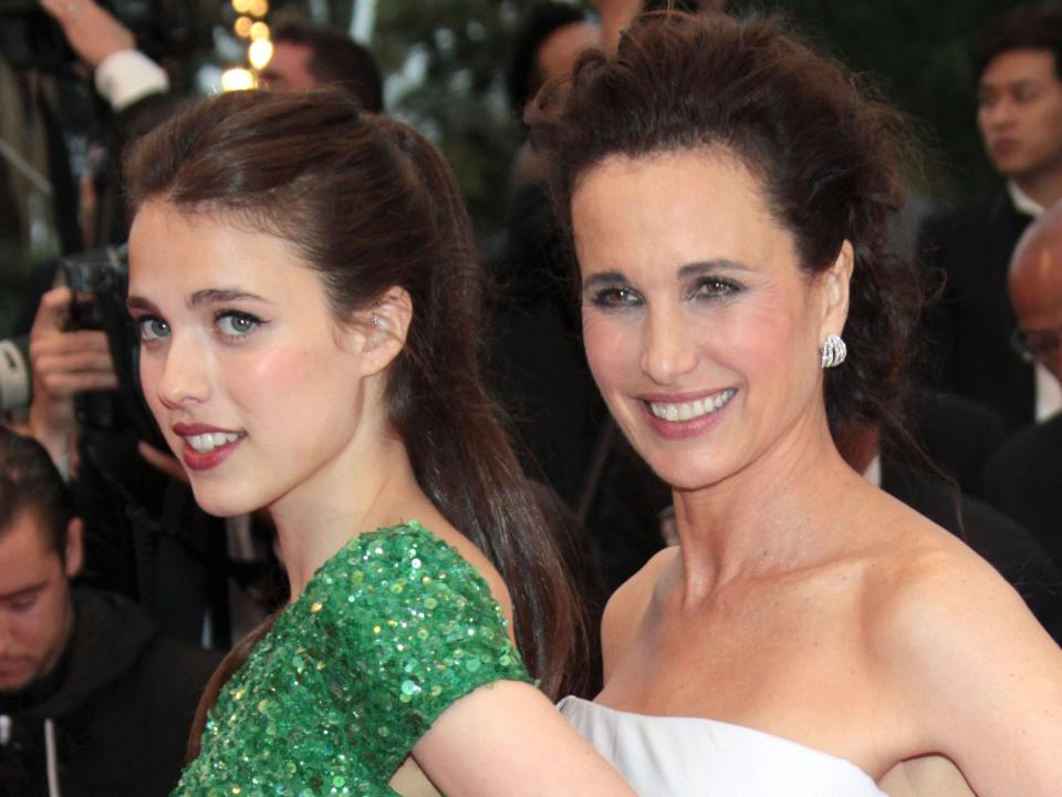 Margaret Qualley with Andie MacDowell