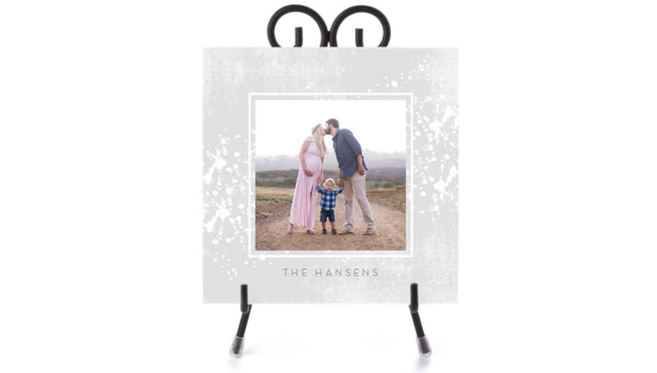 Save 25 percent on this personalized display. (Photo: Shutterfly)