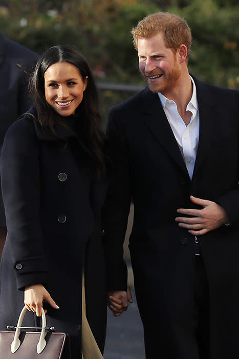 Meghan Markle and Prince Harry on their first royal engagement