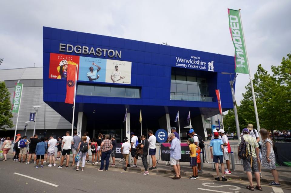 Allegations of racist abuse have been made after day four of the fifth Test between England and India at Edgbaston (Nick Potts/PA) (PA Archive)