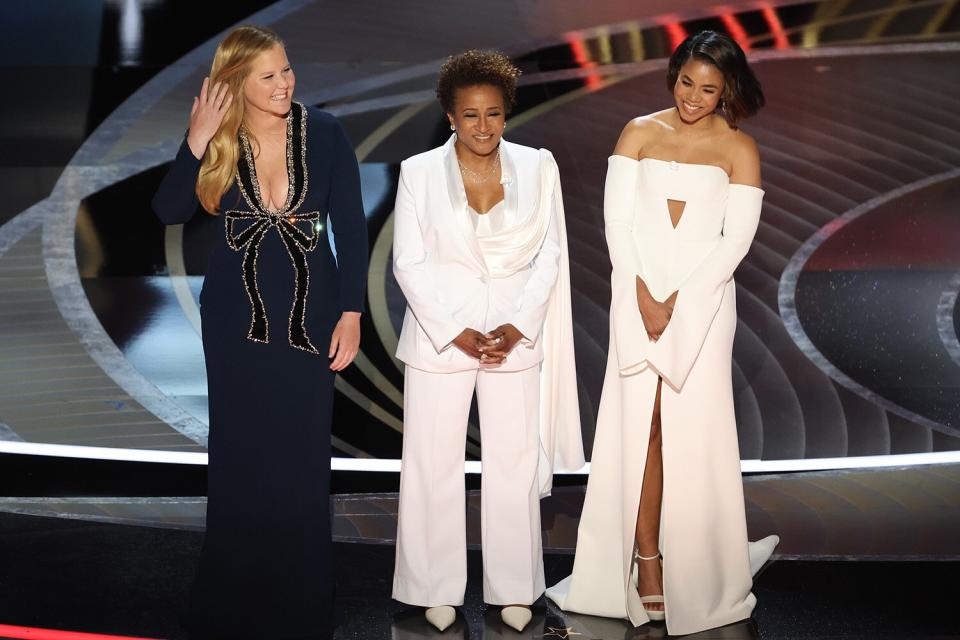 Amy Schumer, Wanda Sykes and Regina Hall during the show at the 94th Academy Awards