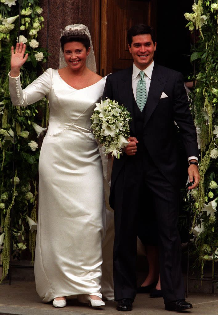 Alexia de Grecia y Carlos Morles en el día de su boda