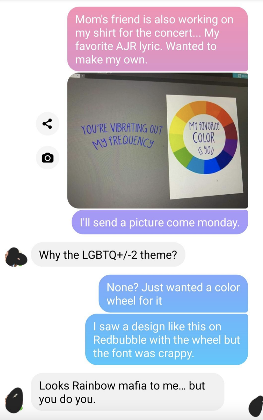 Anti-gay dad insulting kid's rainbow art