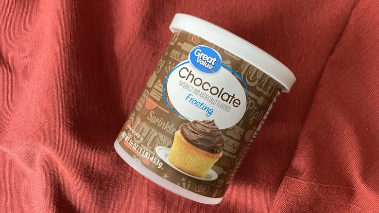 Great Value chocolate canned frosting