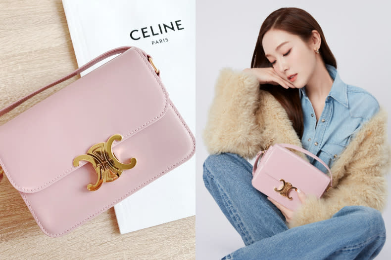 ▲CELINE TEEN TRIOMPHE小牛皮革肩背包，NT.125,000