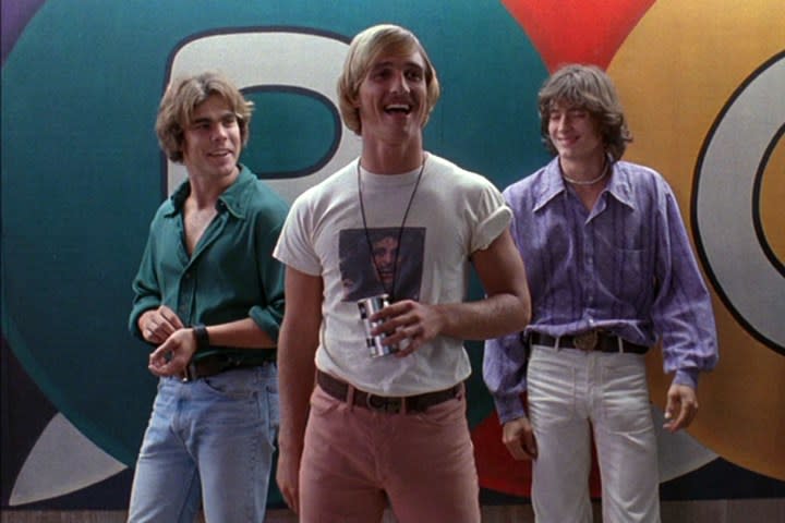 Matthew McConaughey, Sasha Jenson, and Jason London in Dazed and Confused (1993)