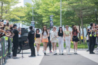 Gfriend arrives on the red carpet. (PHOTO: Kamp Singapore)