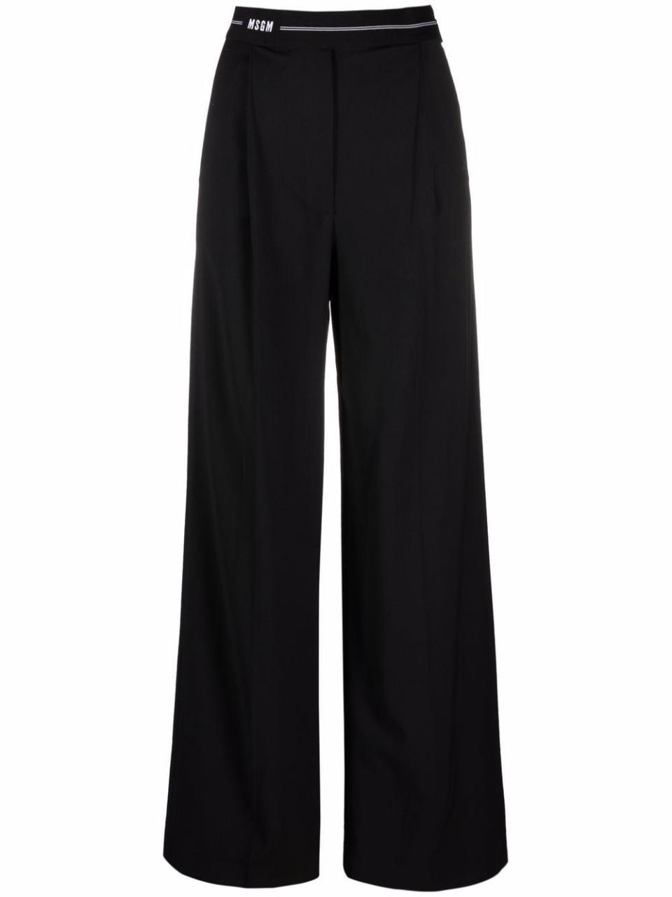 Logo-Waistband Trousers