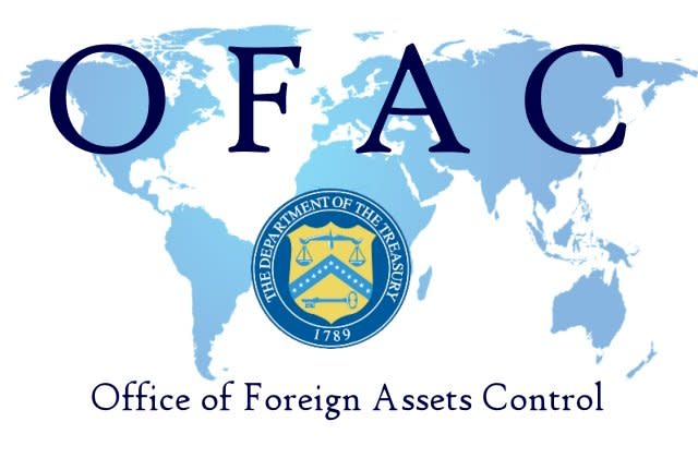 美國財政部外國資產管制辦公室(Office of Foreign Assets Control，OFAC)。(網路圖片)