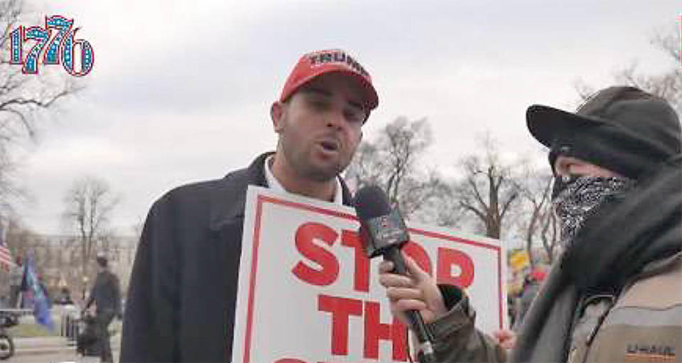 Video of Edward Francisco Rodriguez at the Capitol on Jan. 6, 2021. (U.S. Attorney’s Office for the District of Columbia)