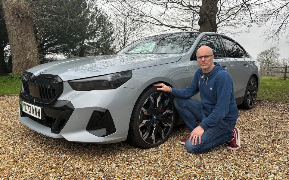 James Foxall with his BMW