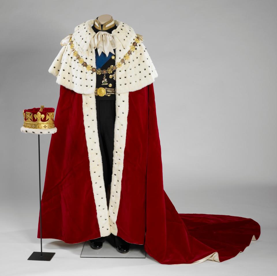 The robes worn by the late Duke of Edinburgh to the Queen's Coronation in 1953 - RCT