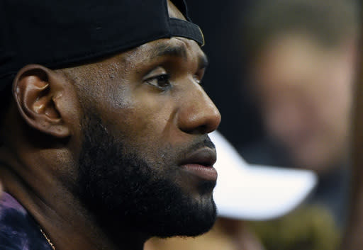 LeBron James tweeted that President Trump has made hate fashionable again. (Getty)