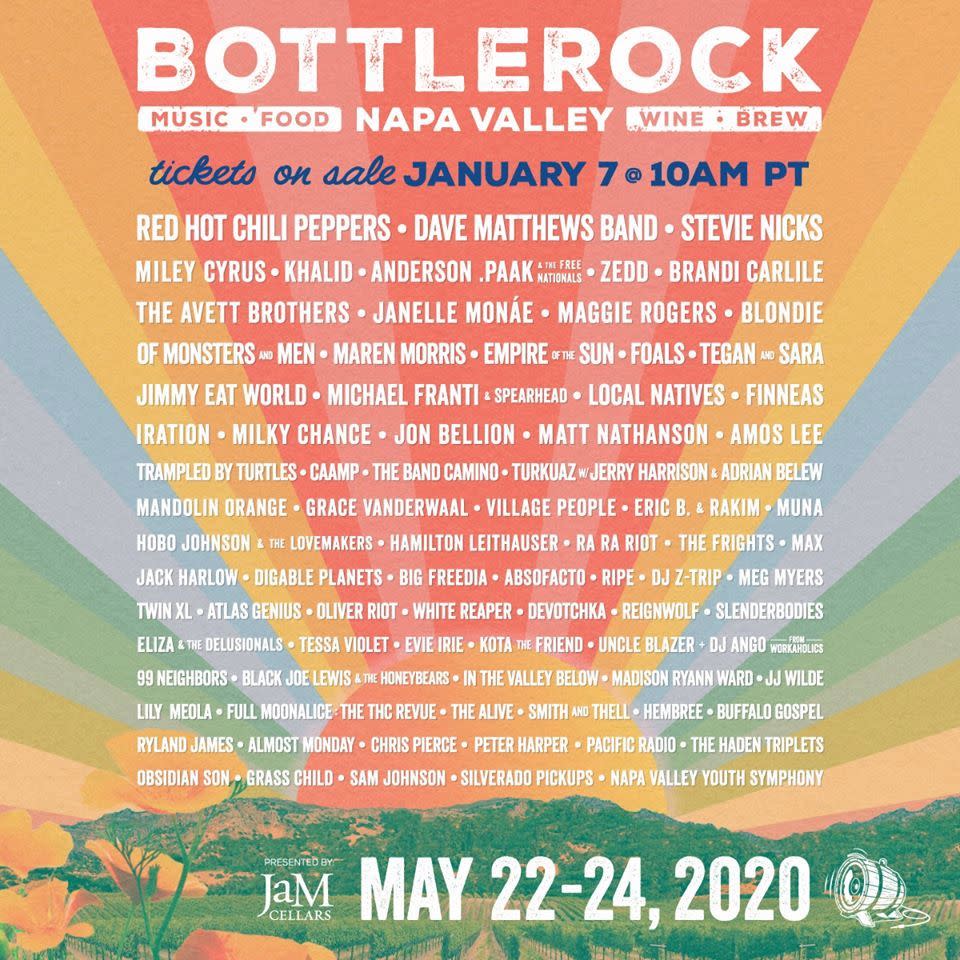 BottleRock 2020 lineup