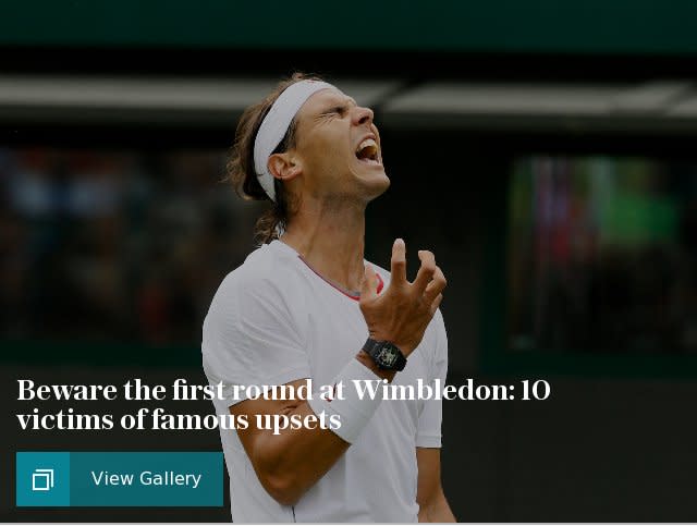 Beware the first round at Wimbledon: 10 victims of famous upsets